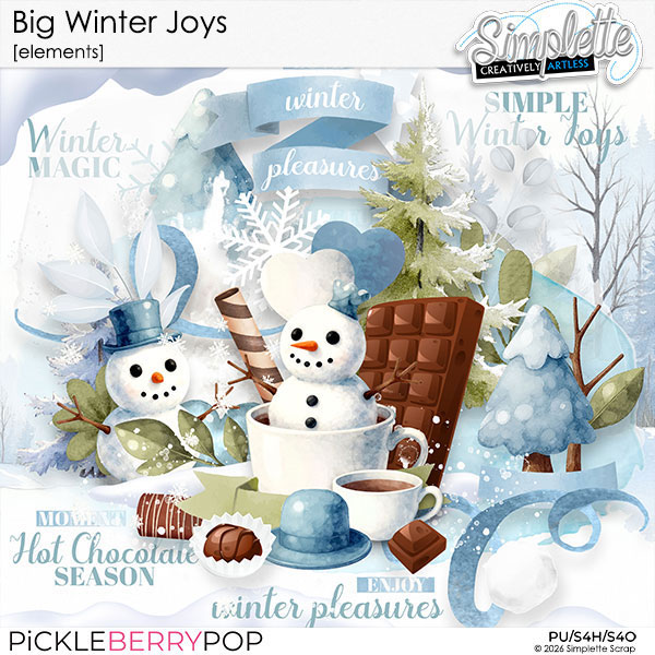 Big Winter Joys (elements) by Simplette