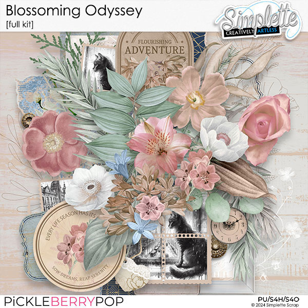 Blossoming Odyssey (full kit) by Simplette