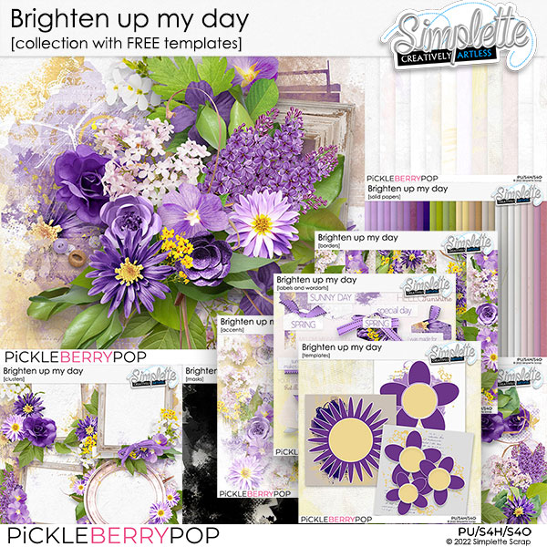 Brighten up my day (collection with FREE templates) by Simplette