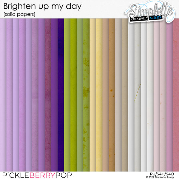 Brighten up my day (solid papers) by Simplette