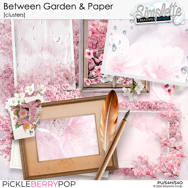 Between Garden and Paper (clusters) by Simplette