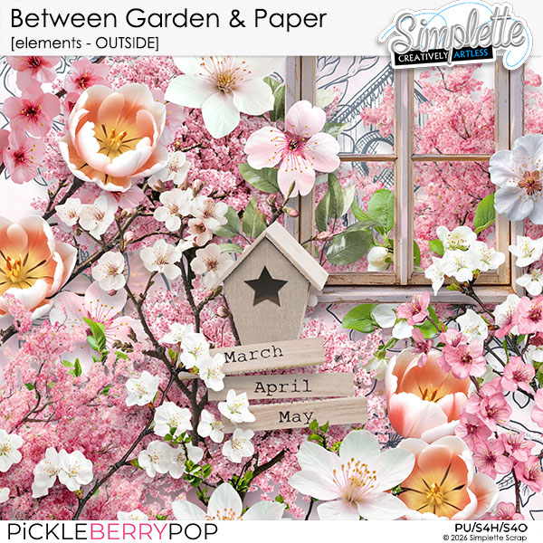 Between Garden and Paper (elements - OUTSIDE) by Simplette
