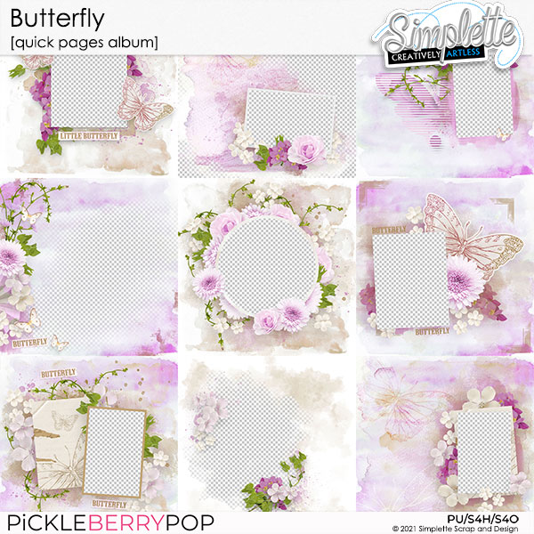 Butterfly (quick pages album) by Simplette