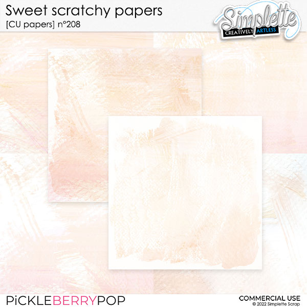 Sweet scratchy papers (CU papers) 208 by Simplette