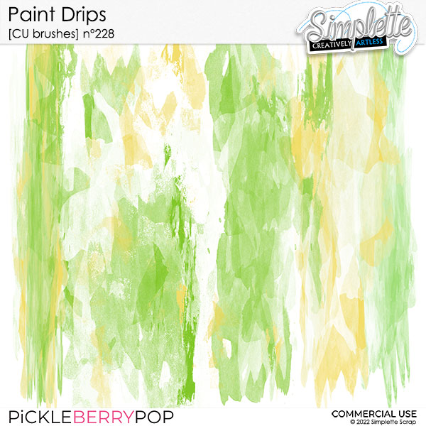 Paint Drips (CU brushes) 228 by Simplette