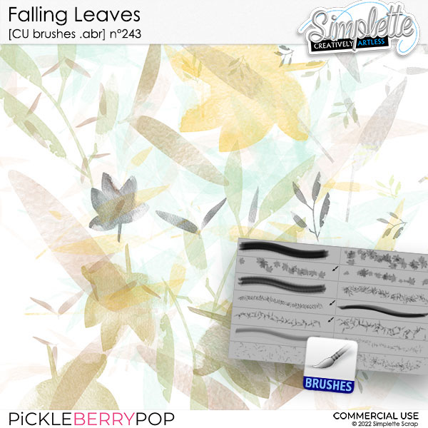 Falling Leaves (CU brushes) 243 by Simplette