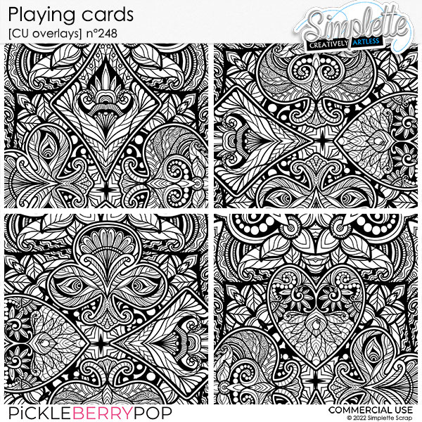 Playing Cards (CU overlays) 248 by Simplette