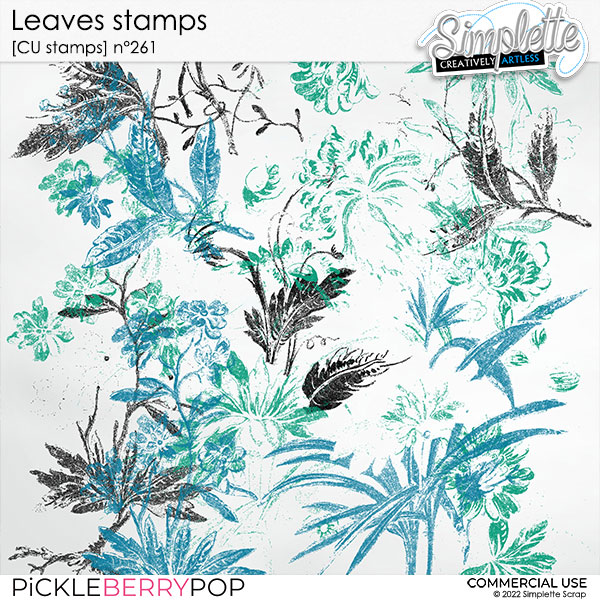 Leaves Stamps (CU overlays) 261 by Simplette