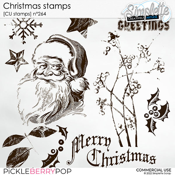 Christmas stamps (CU stamps) 264 by Simplette