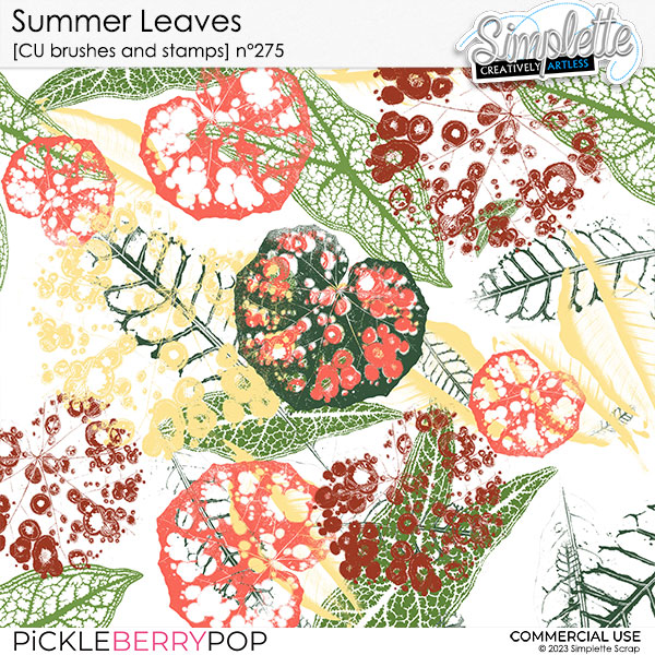 Summer Leaves (CU brushes and stamps) 275 by Simplette