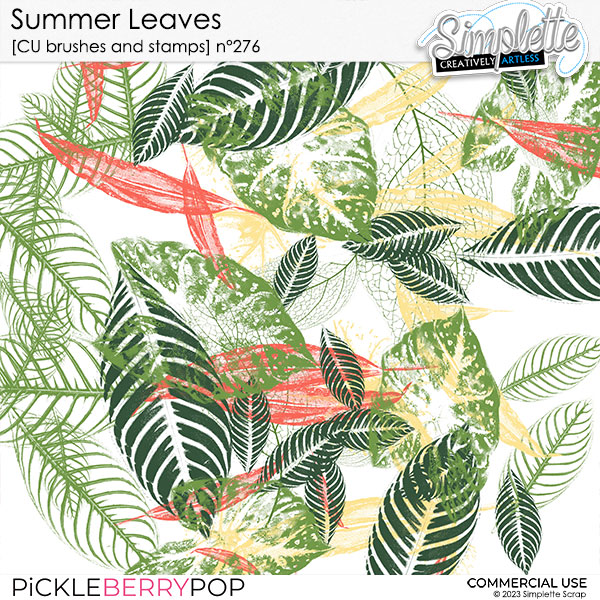 Summer Leaves (CU brushes and stamps) 276 by Simplette