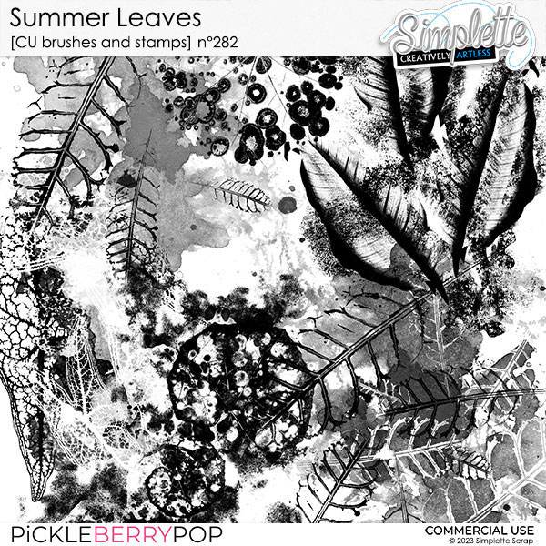 Summer Leaves (CU brushes and stamps) 282 by Simplette