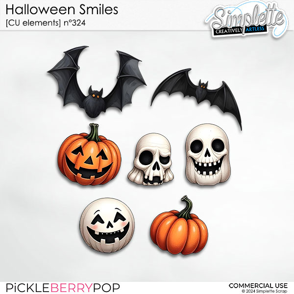 Halloween Smiles (CU elements) 324 by Simplette