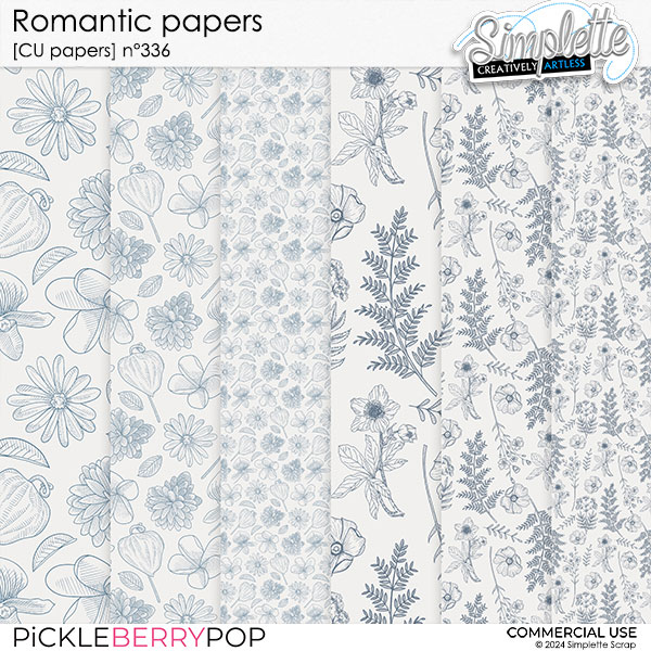 Romantic papers (CU papers) 336 by Simplette