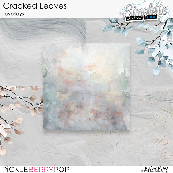 Cracked Leaves (overlays) by Simplette