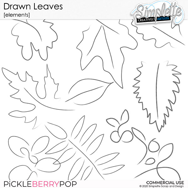 Drawn Leaves (CU elements) 