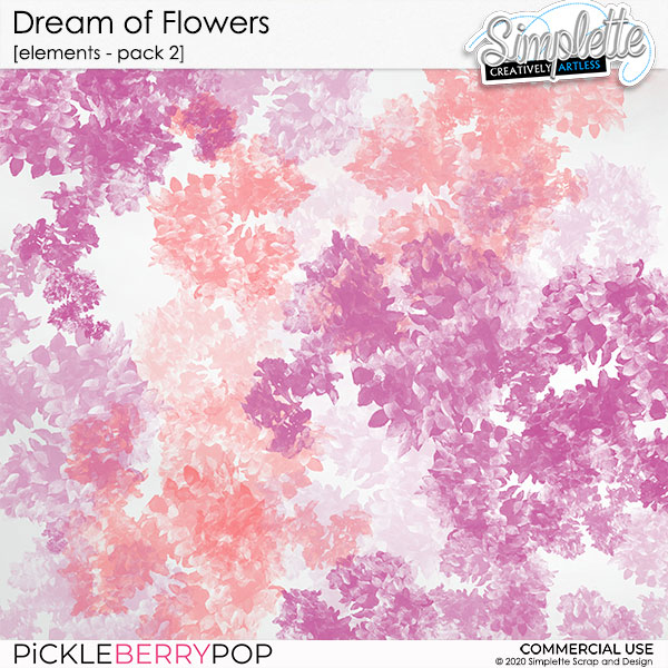 Dream of Flowers (CU elements) pack 2