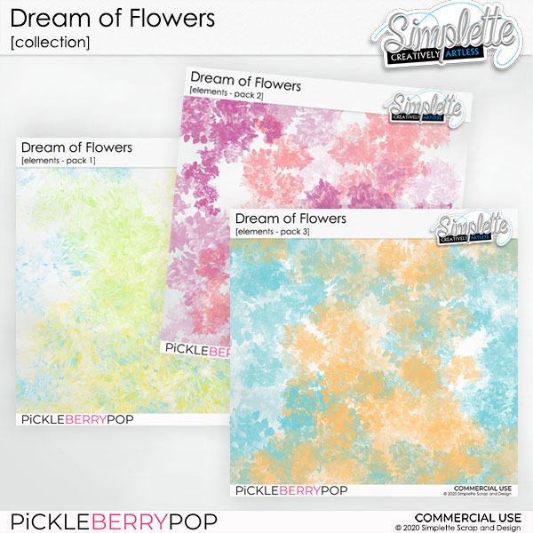 Dream of Flowers (CU elements) BUNDLE