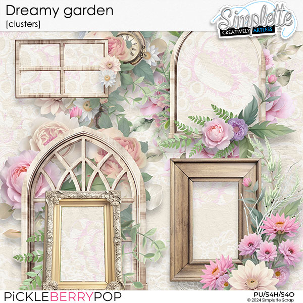 Dreamy Garden (clusters) by Simplette