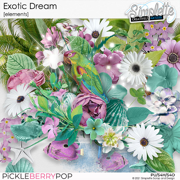 Exotic Dream (elements) by Simplette