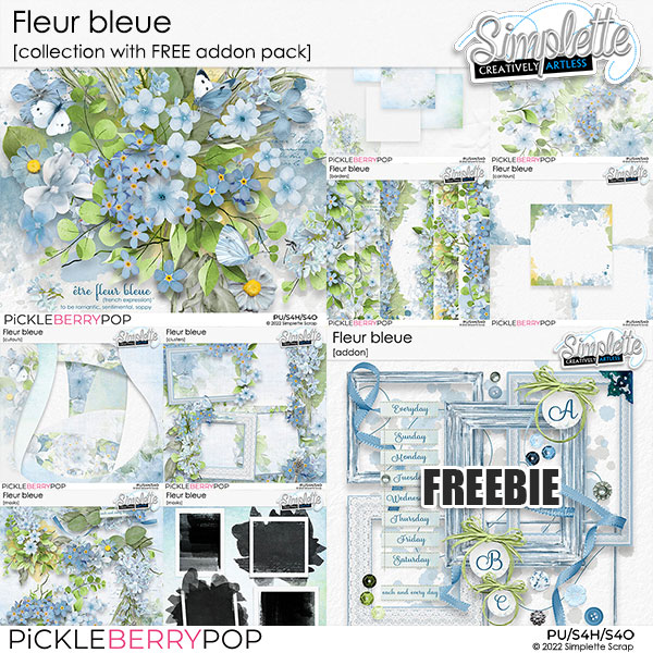Fleur Bleue (collection with free addon) by Simplette