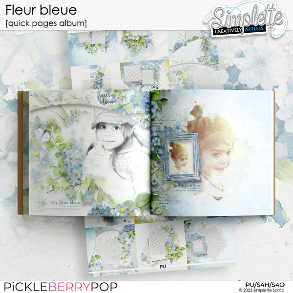 Fleur Bleue (quick pages album) by Simplette