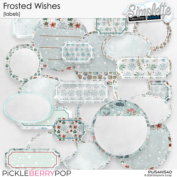 Frosted Wishes (labels) by Simplette