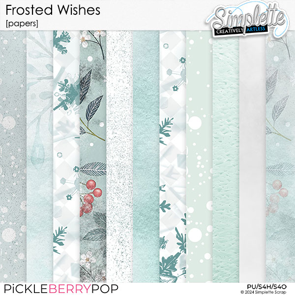 Frosted Wishes (papers) by Simplette