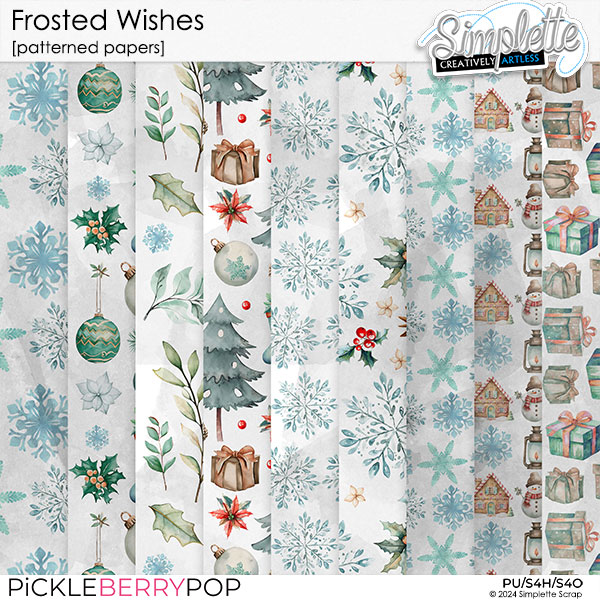 Frosted Wishes (patterned papers) by Simplette