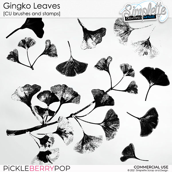 Gingko Leaves (CU stamps and brushes) by Simplette