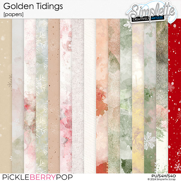 Golden Tidings (papers) by Simplette