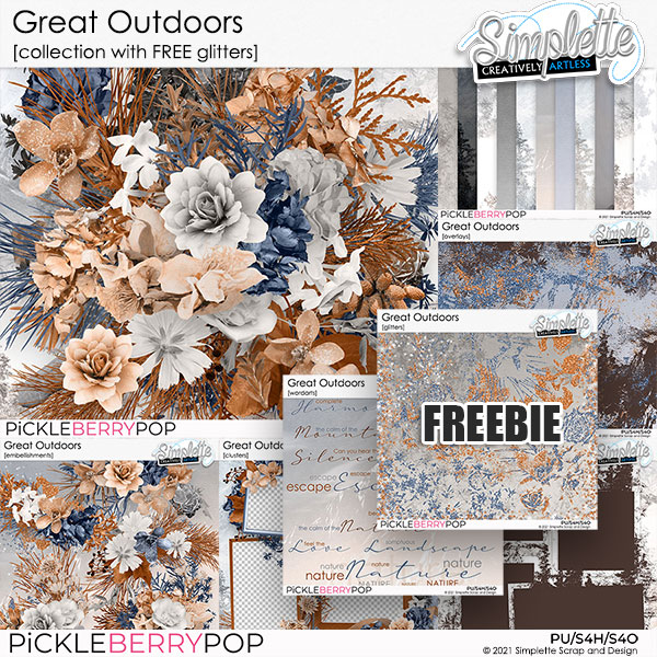 Great Outdoors (collection with FREE glitters) by Simplette