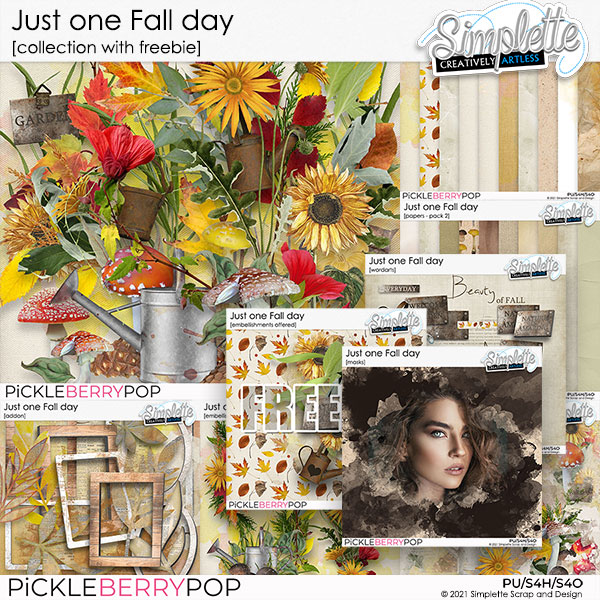 Just one Fall day (collection with free pack offered) by Simplette