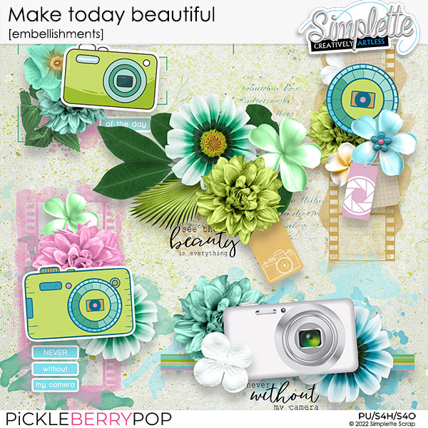 Make today beautiful (embellishments) by Simplette