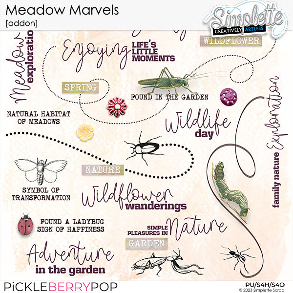 Meadow Marvels (addon elements) by Simplette