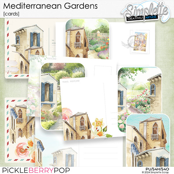 Mediterranean Gardens (cards) by Simplette