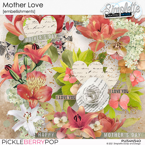 Mother Love (embellishments) by Simplette