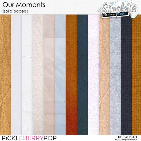 Our Moments (solid papers) by Simplette