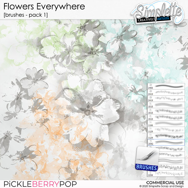 Flowers Everywhere - pack 1 (brushes)