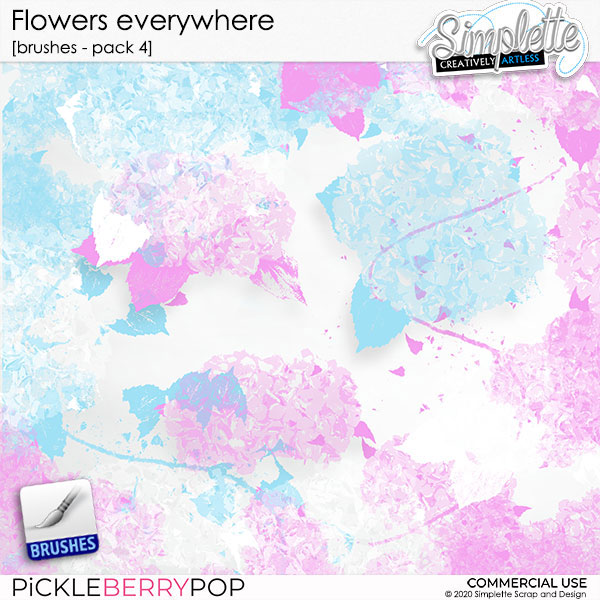 Flowers Everywhere - pack 4 (brushes)