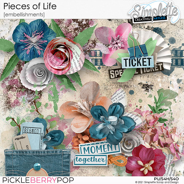 Pieces of Life (embellishments) by Simplette