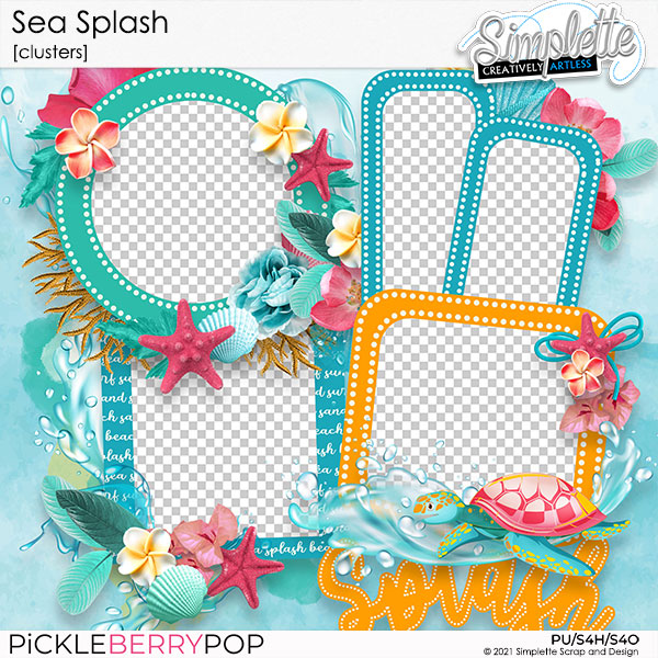 Sea Splash (clusters) by Simplette