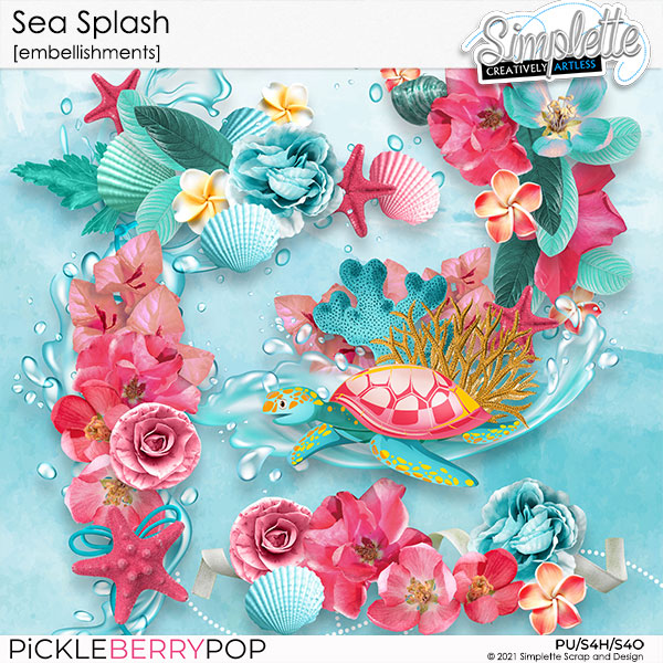 Sea Splash (embellishments) by Simplette