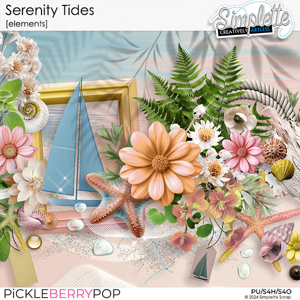 Serenity Tides (elements) by Simplette