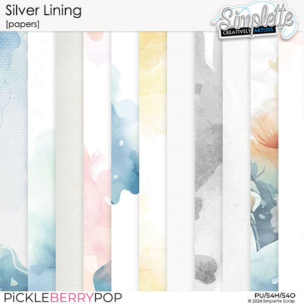 Silver Lining (papers) by Simplette