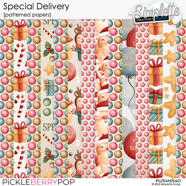 Special Delivery (patterned papers) by Simplette