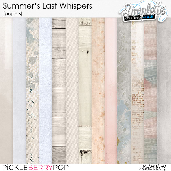 Summer's Last Whispers (papers) by Simplette