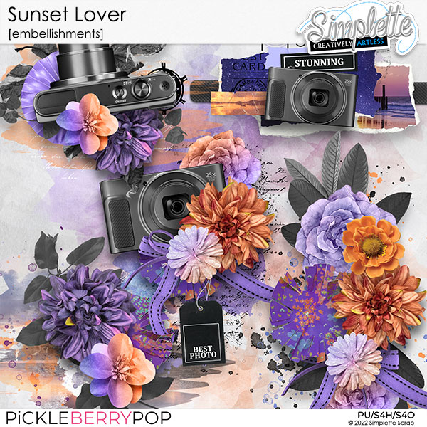 Sunset Lover (embellishments) by Simplette