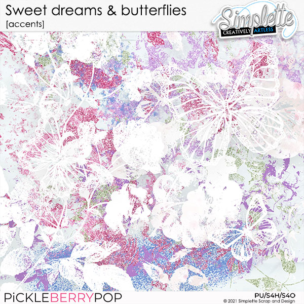 Sweet Dreams and Butterflies (accents) by Simplette