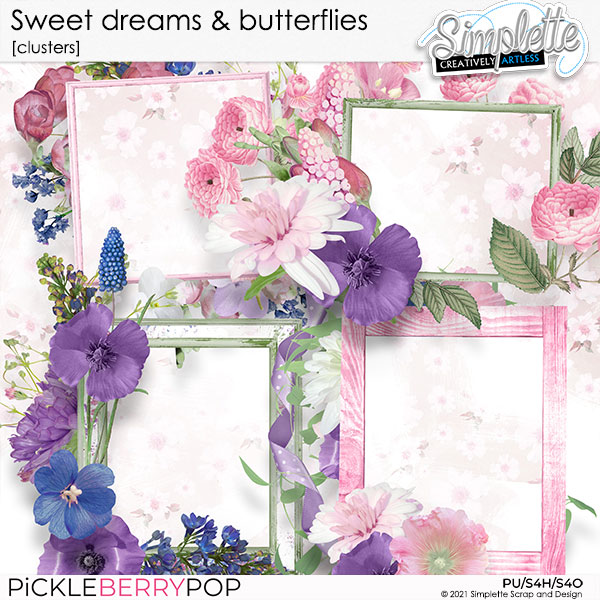 Sweet Dreams and Butterflies (clusters) by Simplette